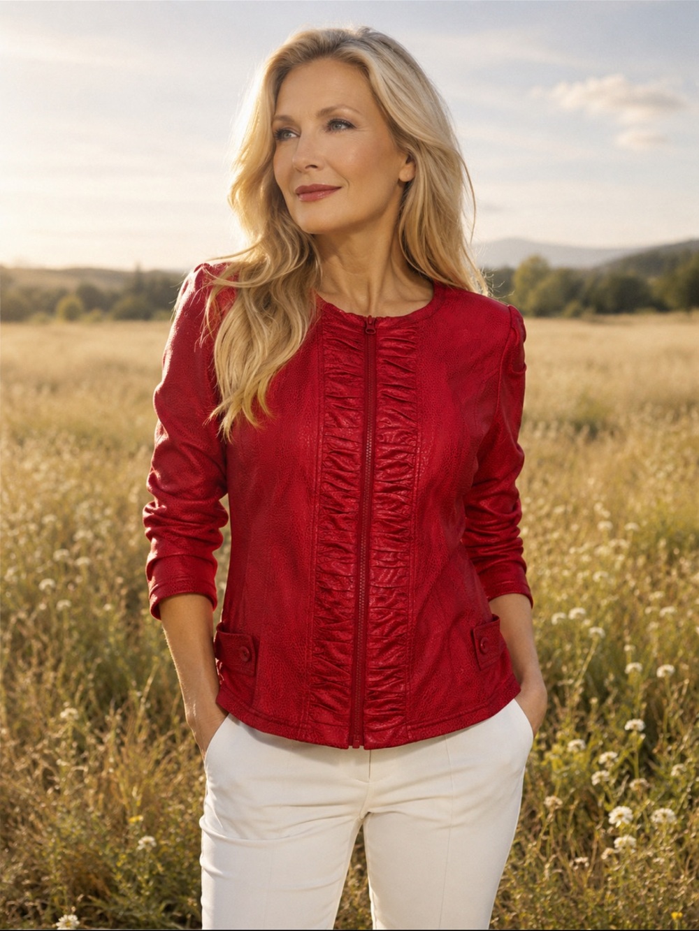 Mila & Milan Full Zip Long Sleeve Jacket